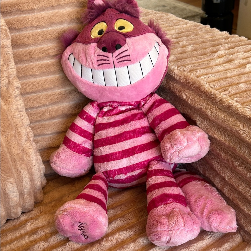 Pink and Purple Striped Cheshire Cat Plush Scentsy Buddy